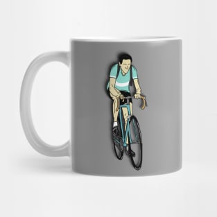 Cycling Legends: Fausto Coppi (Bianchi Team jersey) Mug